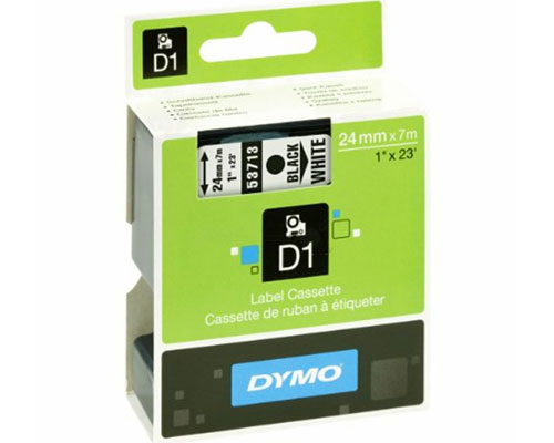 53713 Schwarz Auf Weiß Kompatibles Farbband DYMO D1 Kassette Labelmanager 24mm 