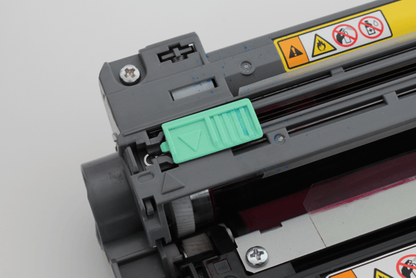 Reinigungsschieber am Brother Laserdrucker