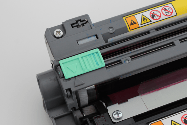 Reinigungsschieber am Brother Laserdrucker muss wieder einrasten