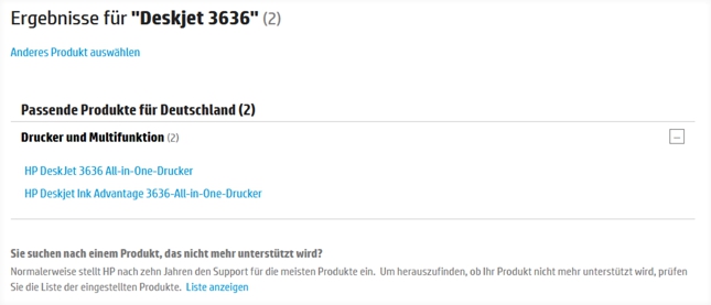 Den passenden Drucker wählen