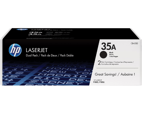 HP 35A Doppelpack CB435AD 2x Schwarz jetzt kaufen