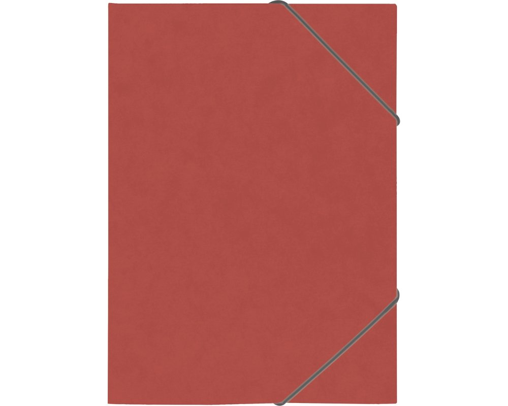 BRUNNEN Ringbuch aus Karton mit Gummizug FACT! plus in A4 rot