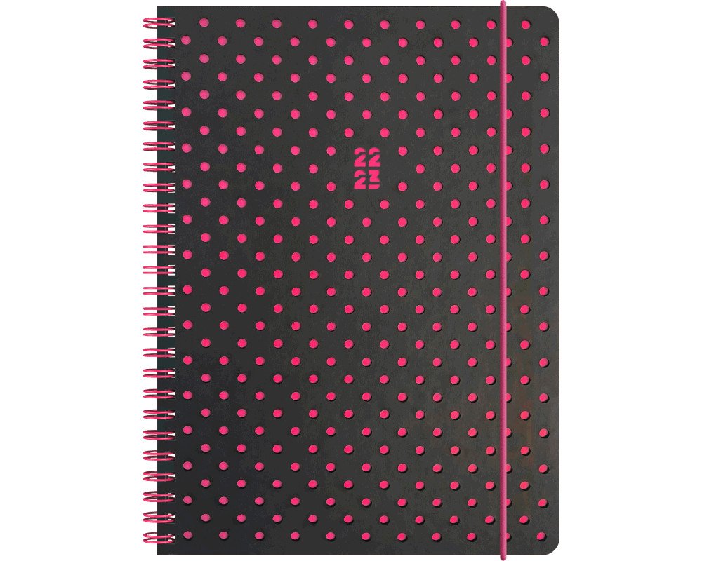 BRUNNEN 18-Monats-Kalender 2022/2023 (Juli 22 - Dez 23) Din A5 Grey&Berry - auch als Schülerkalender geeignet