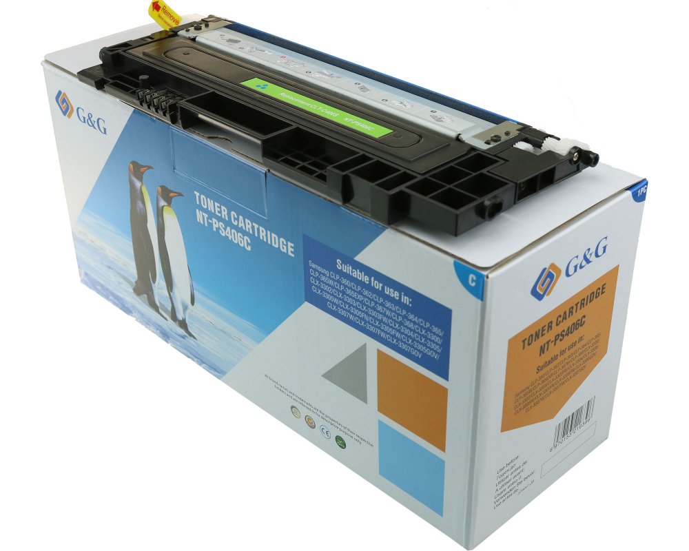 Kompatibel mit Samsung 406 / CLT-C406S/ELS / HP ST984A Toner Cyan [modell] Marke. G&G