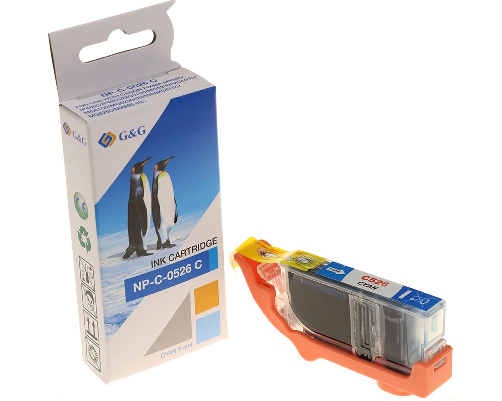 Kompatibel mit Canon CLI-526C/ 4541B001 Druckerpatrone Cyan [modell] - Marke: G&G