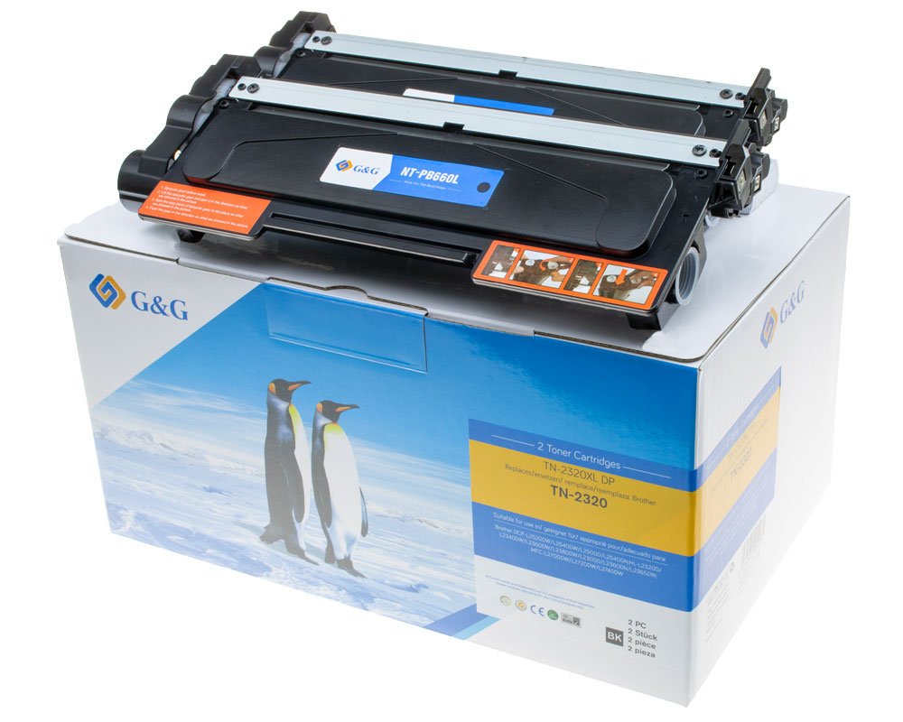 Kompatibel mit Brother TN-2320 XL-Toner -Doppelpack- [modell] - Marke: G&G