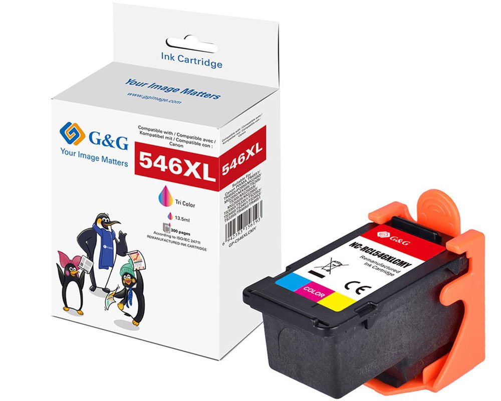 Kompatibel mit Canon CL-546XL/ 8288B001 XL-Druckerpatrone Color [modell] - Marke: G&G