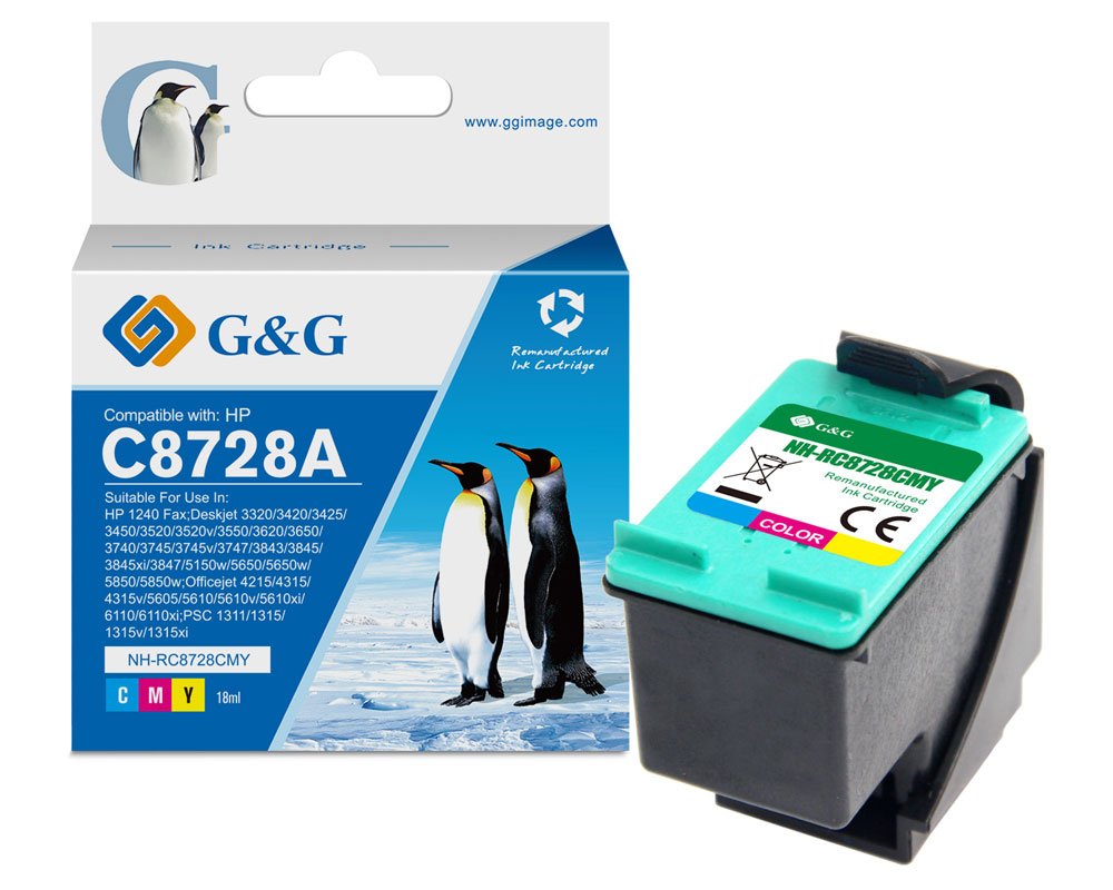 Kompatibel mit HP 28/ C8728AE XL-Druckerpatrone Color [modell] - Marke: G&G