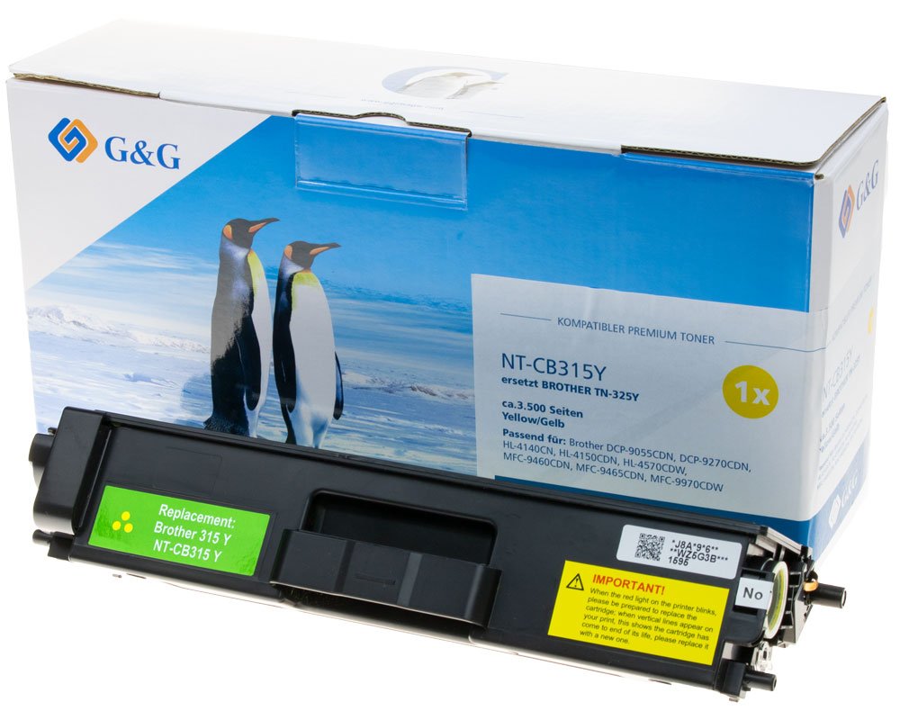 Kompatibel mit Brother TN-325Y Toner Gelb [modell] - Marke: G&G