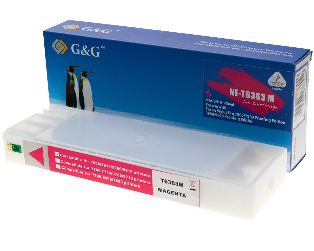 Kompatibel mit Epson T6363 / C13T636300 Druckerpatrone Magenta [modell] - Marke: G&G