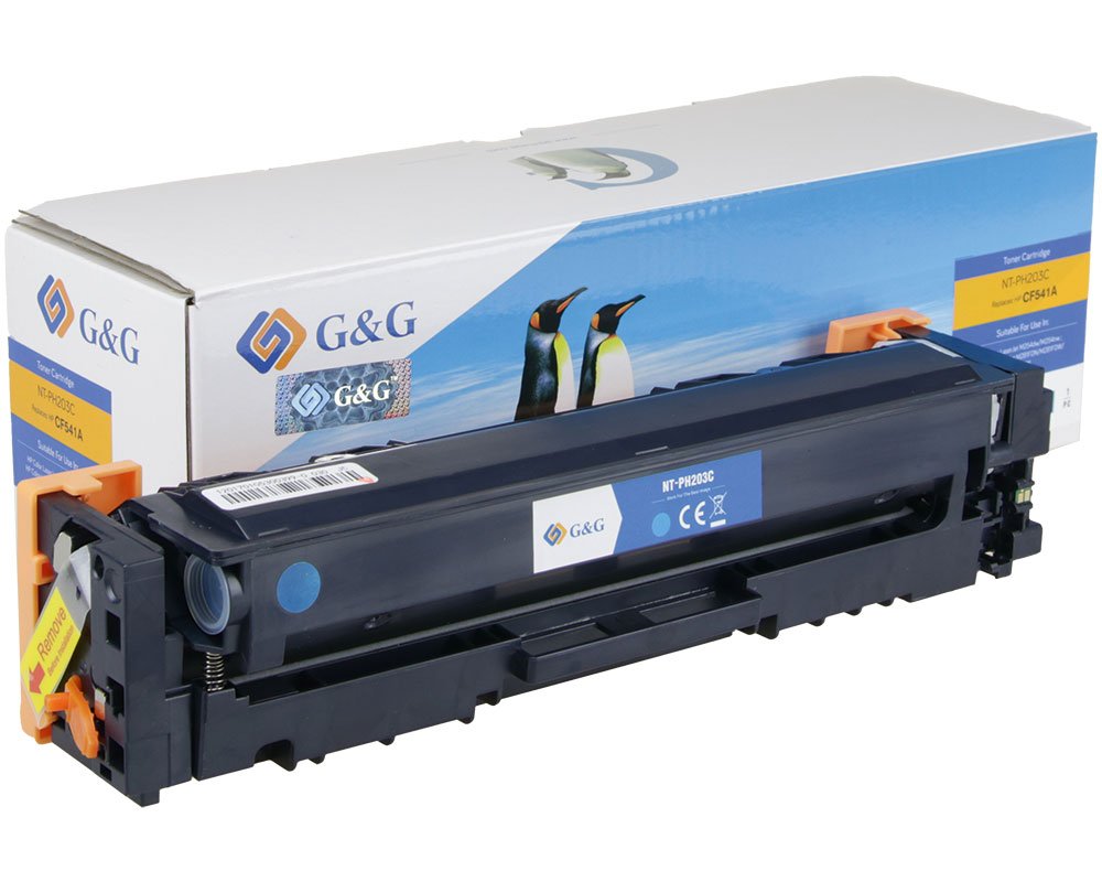 Kompatibel mit HP 203A / CF541A Toner (1.300 Seiten) Cyan [modell] - Marke: G&G