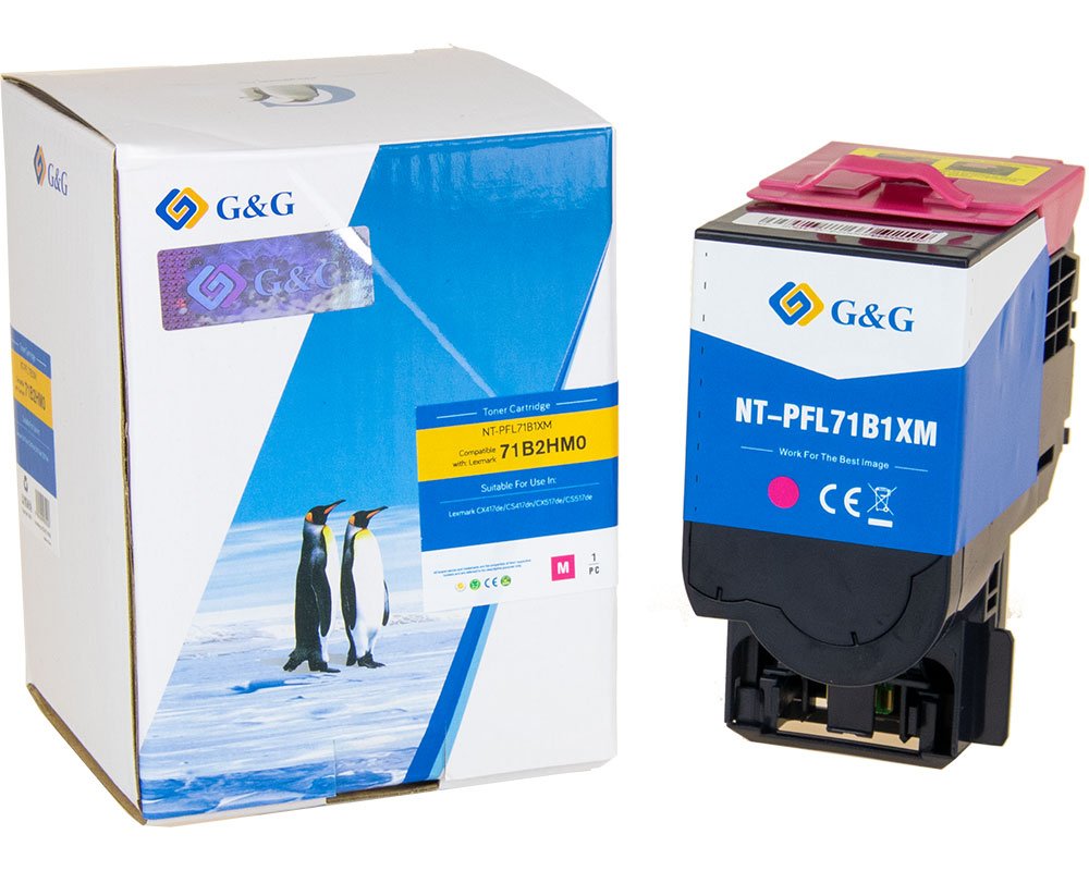 Kompatibel mit Lexmark 71B2HM0 XL-TonerMagenta [modell] (3.500 Seiten) - Marke: G&G