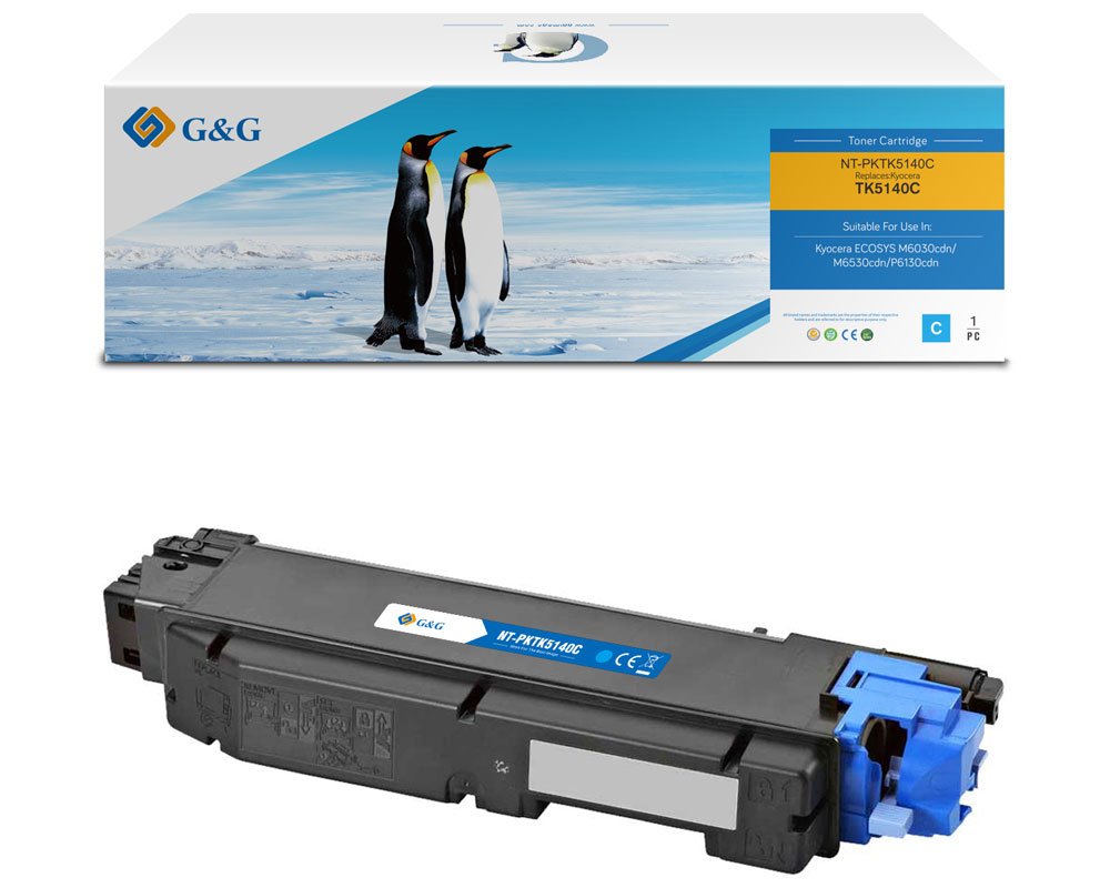 Kompatibel mit Kyocera TK-5140C/ 1T02TVCNL0 Toner Cyan [modell] - Marke: G&G