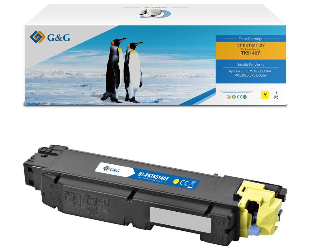 Kompatibel mit Kyocera TK-5140Y/ 1T02NRANL0 Toner Gelb [modell] - Marke: G&G