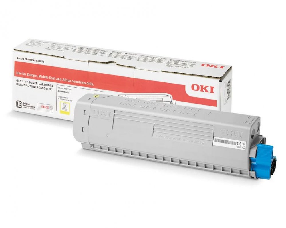 OKI Toner 46861305 Gelb [modell] Hohe Kapazität (10.000 Seiten)