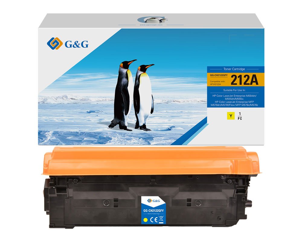 Kompatibel mit HP 212A Toner W2122A [modell] gelb (5.500 Seiten) Marke: G&G