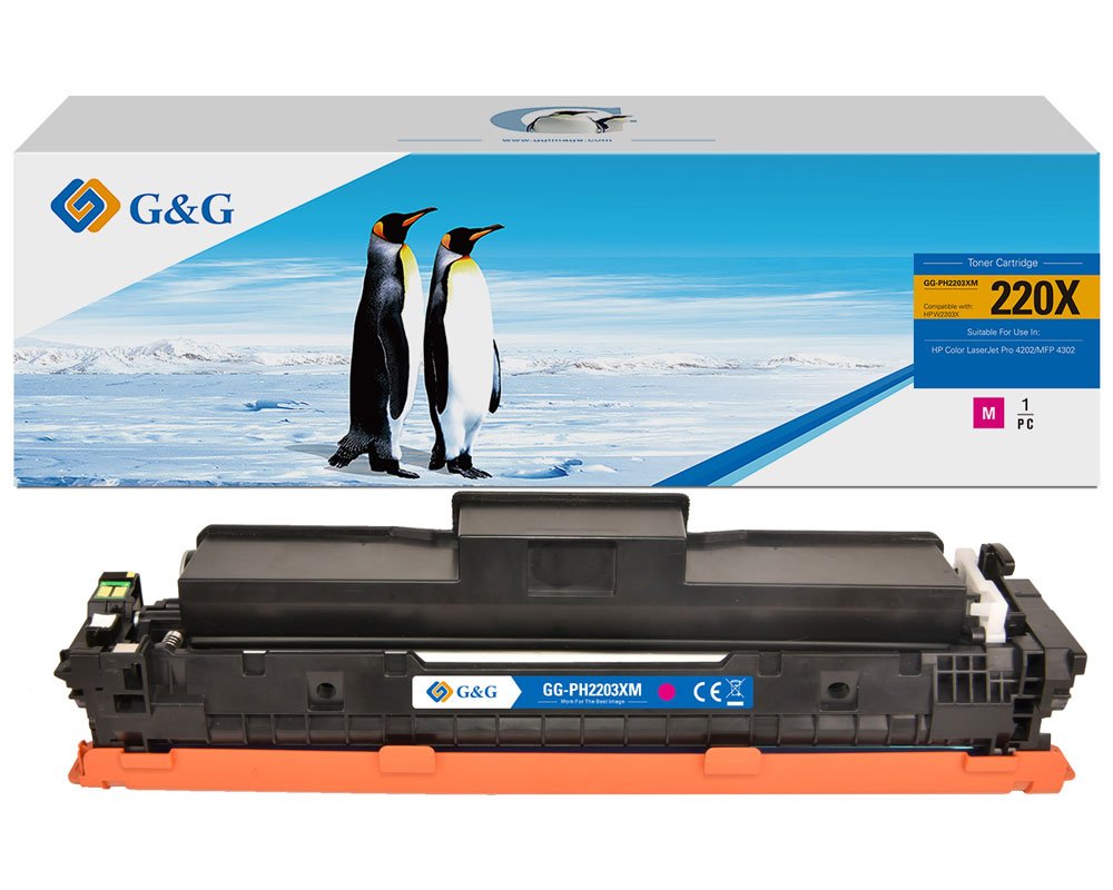 Kompatibel zu HP 220X / W2203X XL-Toner Magenta (5.500 Seiten) [modell] Marke G&G