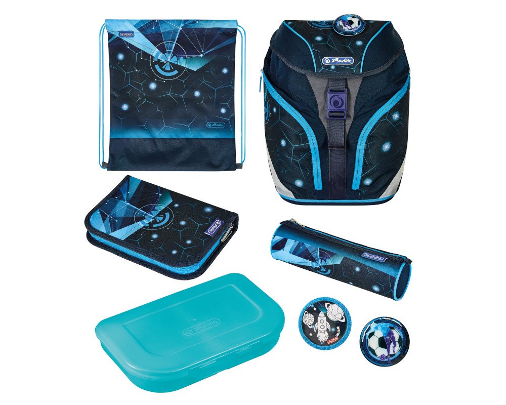 Herlitz Schulranzen-Set 5-tlg. SoftLight plus Space Boys