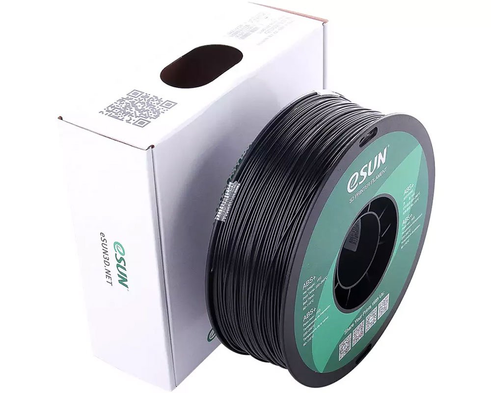 ABS+ Filament PABS+P175B1 schwarz (1kg / 1,75mm) von eSUN
