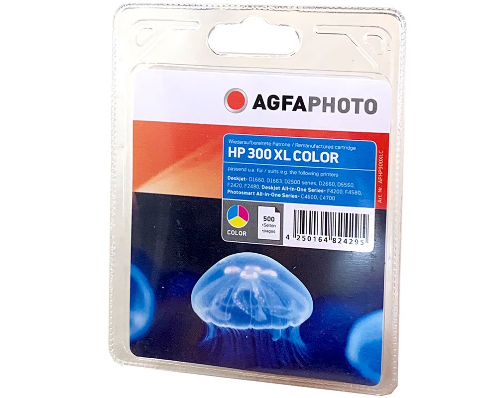 AgfaPhoto XL-Druckerpatrone Kompatibel mit HP 300XL/ CC644EE [modell]  dreifarbig