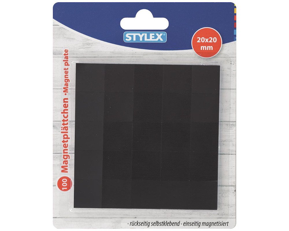 Stylex Magnetpads 20 x 20 mm, 100 Stück