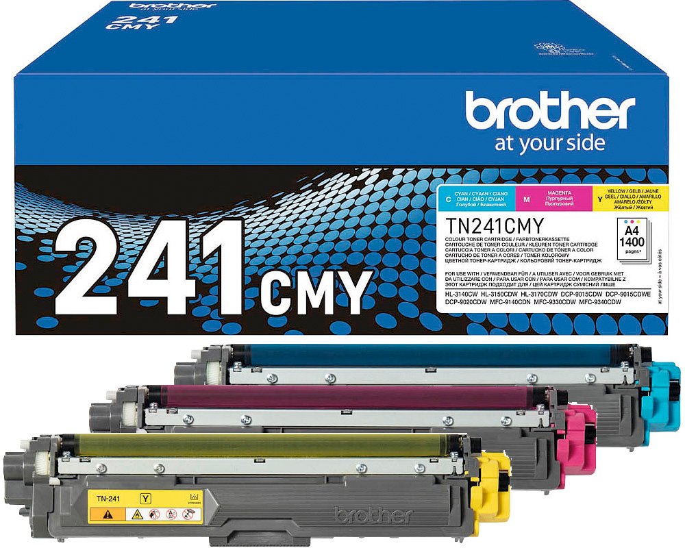 Brother 241 Original-Toner TN241CMY Rainbow-Pack [modell] Cyan, Magenta, Gelb