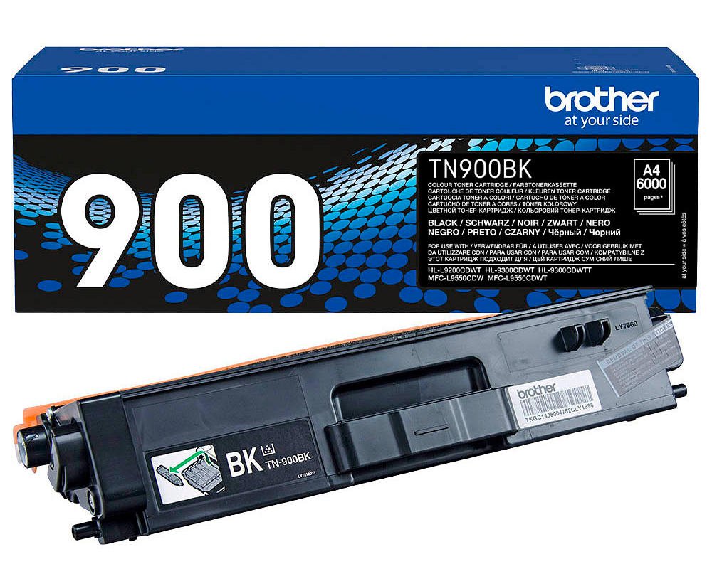 Brother 900 Original-Toner TN-900BK [modell] (6.000 Seiten) Schwarz