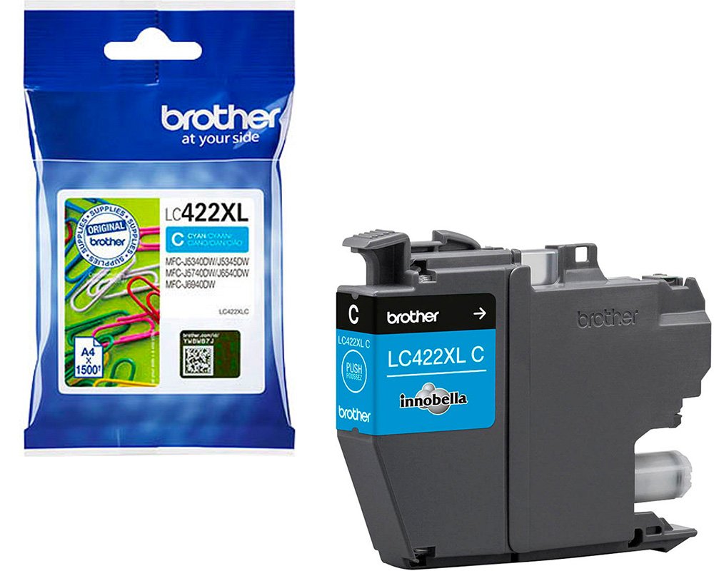 Brother 422XL Original-Druckerpatrone LC422XLC [modell] cyan (1.500 Seiten)