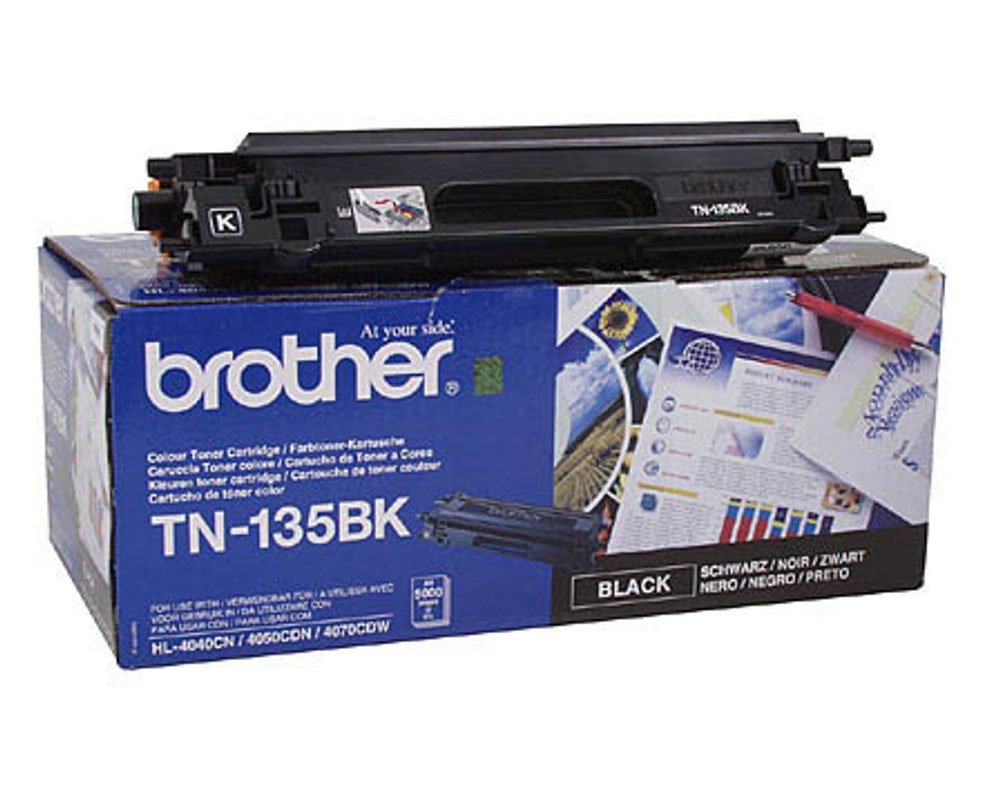 Brother TN-135BK Original-Toner [modell] (5.000 Seiten) Schwarz