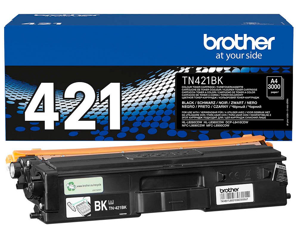 Brother 421 Original-Toner TN421BK [modell] (3.000 Seiten) Schwarz