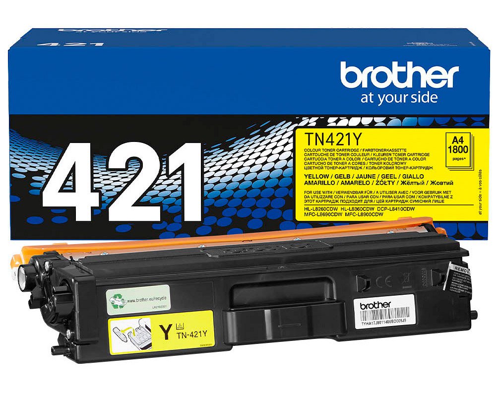 Brother 421 Original-Toner TN421Y [modell] (1.800 Seiten) Gelb