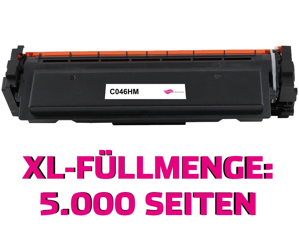 Kompatibel mit Canon 046HM / 1252C002 Toner Magenta [modell] von TONERDUMPING