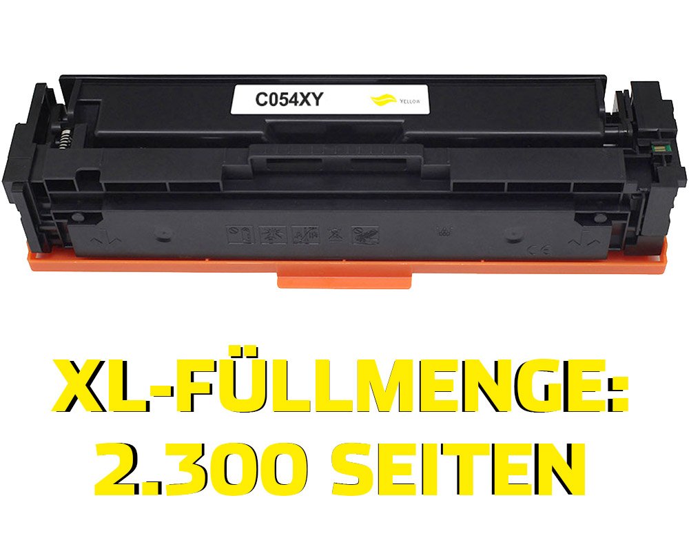 Kompatibel mit Canon Cartridge 054H/ 3025C002 XL-Toner Gelb [modell] von TONERDUMPING