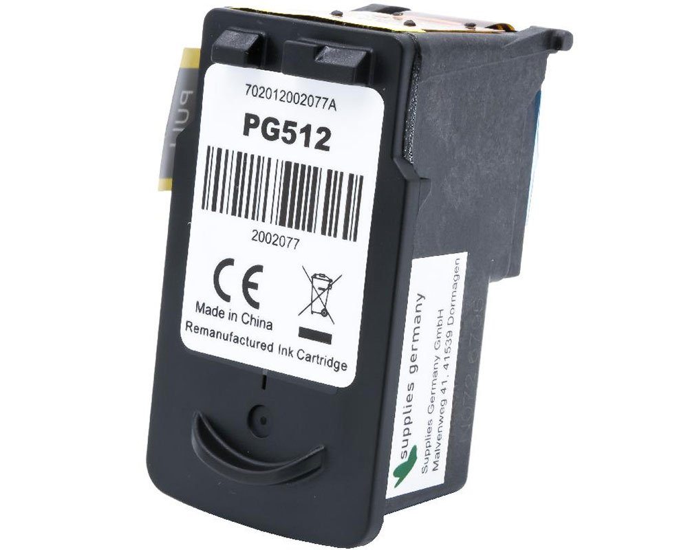 Kompatibel mit Canon PG-512 Druckerpatrone Schwarz [modell] von TONERDUMPING