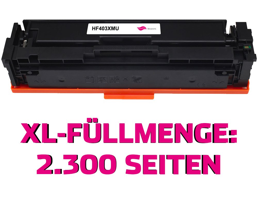 Kompatibel mit HP 201X / CF403X XL-Toner Magenta [modell] von TONERDUMPING