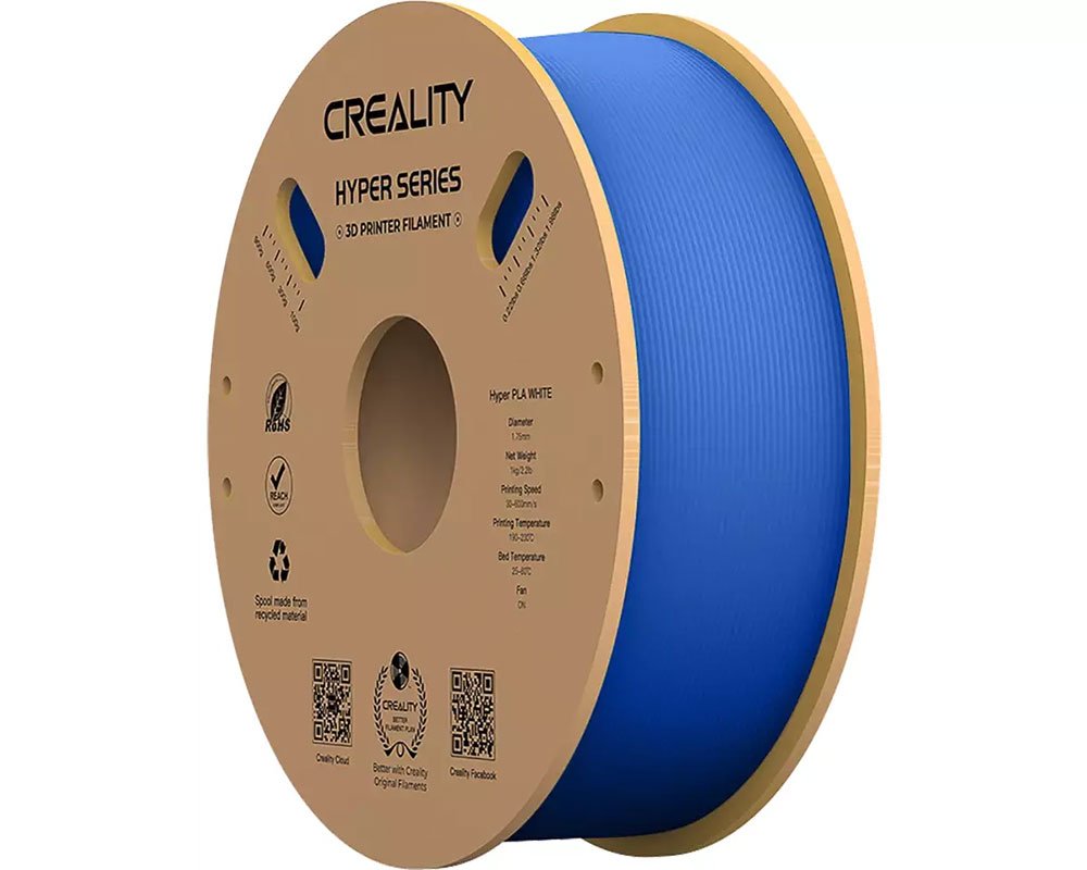 PLA Filament Blau (1kg / 1,75 mm) Hyper Serie 3D von CREALITY