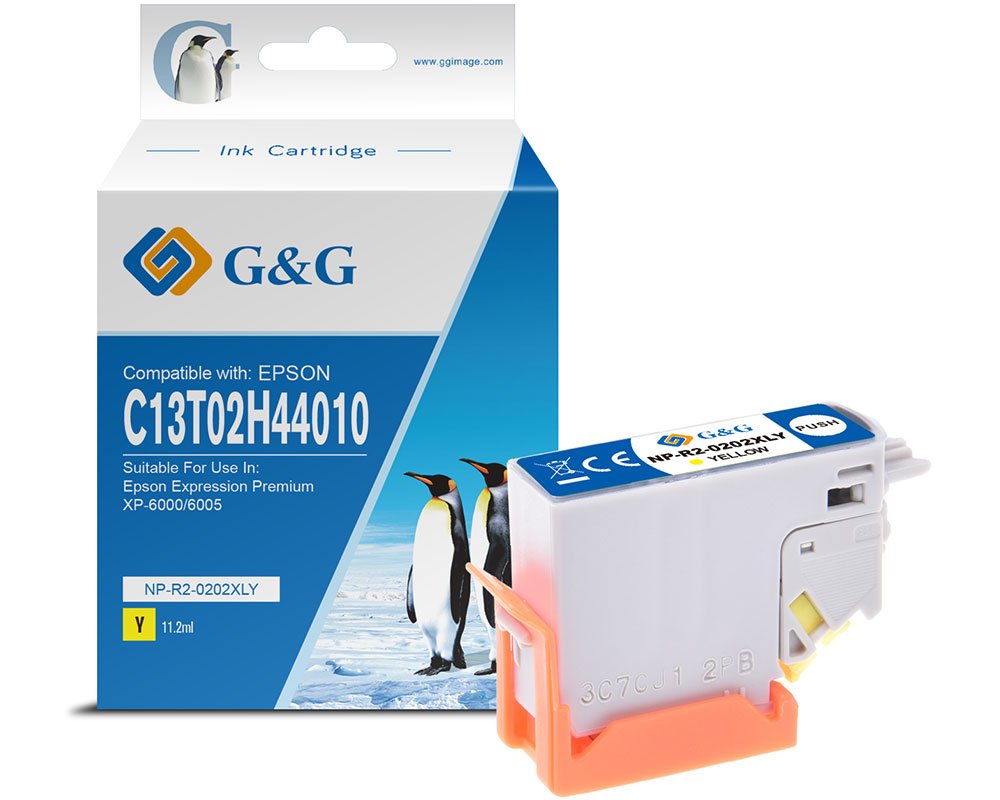 Kompatibel mit Epson 202XL Druckerpatrone Gelb [modell] - Marke: G&G