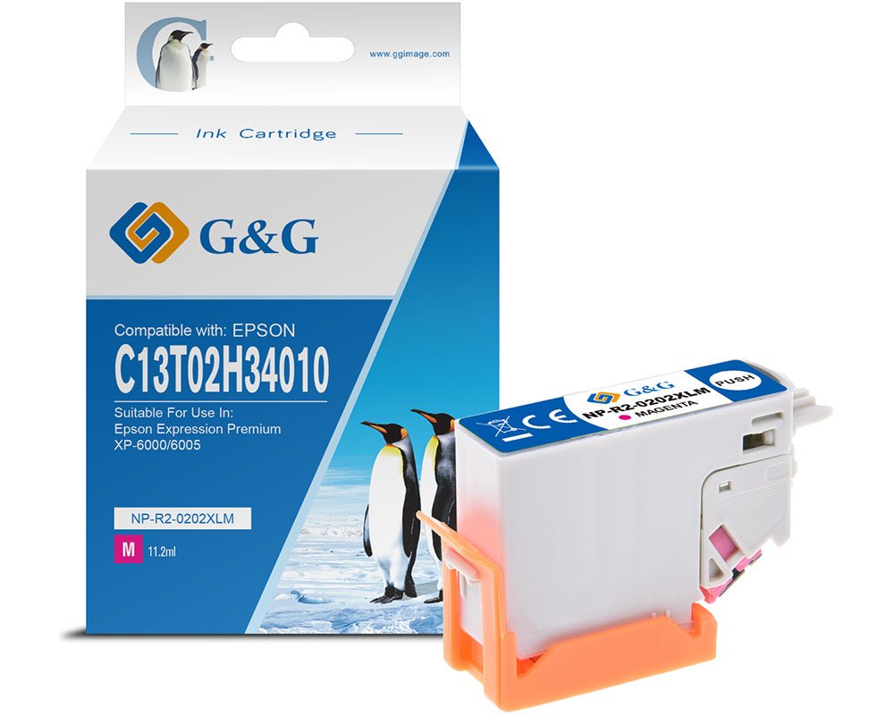 Kompatibel mit Epson 202XL Druckerpatrone Magenta [modell] - Marke: G&G