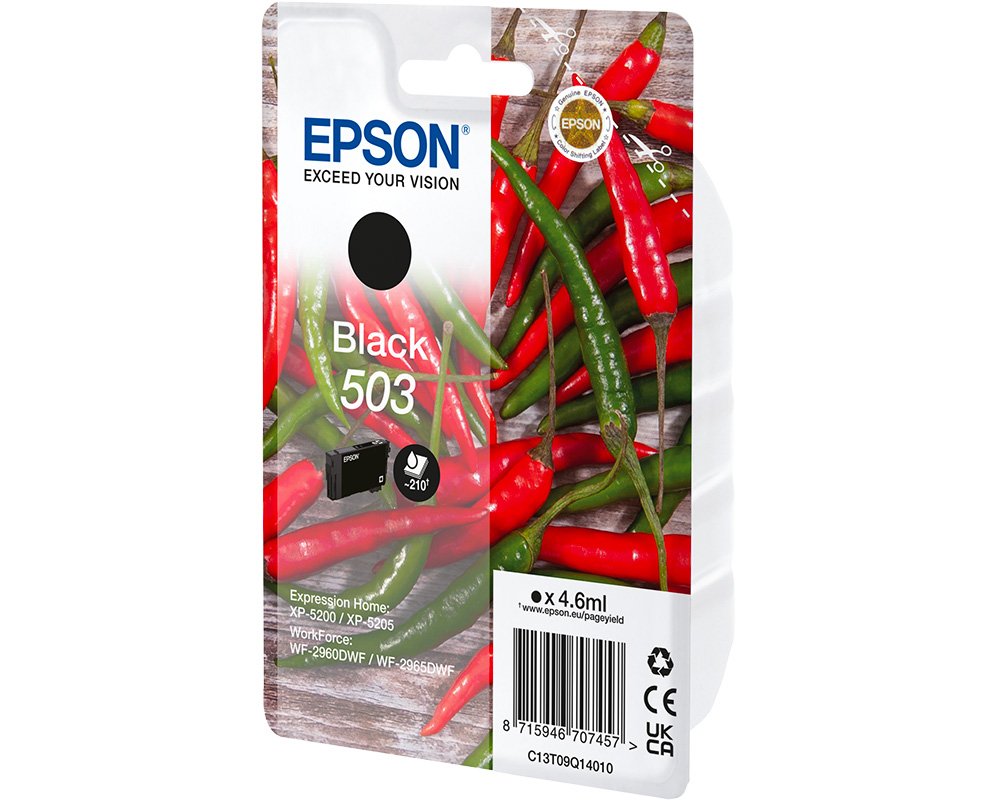EPSON 503 Chilischoten Original-Druckerpatrone [modell] 4,6 ml schwarz