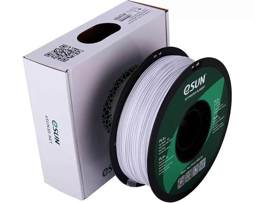 PLA+ Filament PLA+P175CW1 kaltweiß (1kg / 1,75mm) von eSUN