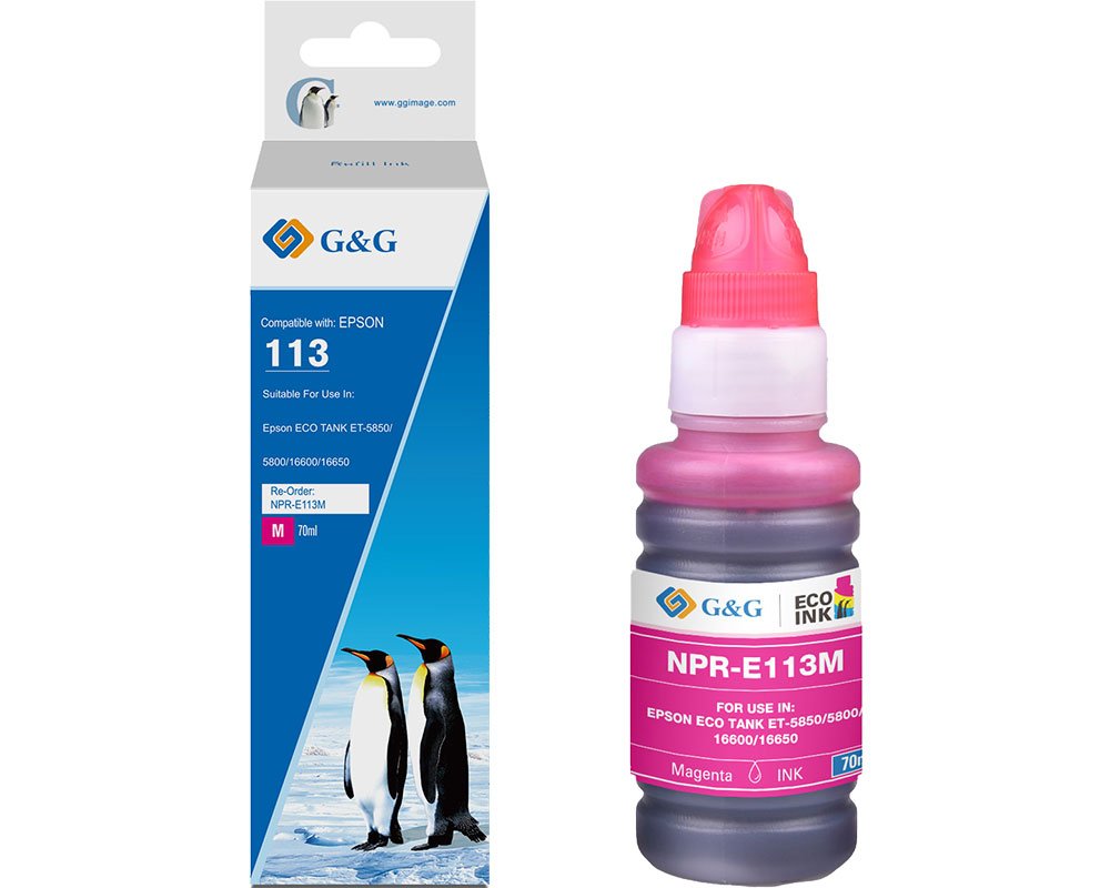 Kompatible Tinte als Ersatz für Epson 113 Magenta [modell] - Marke: G&G