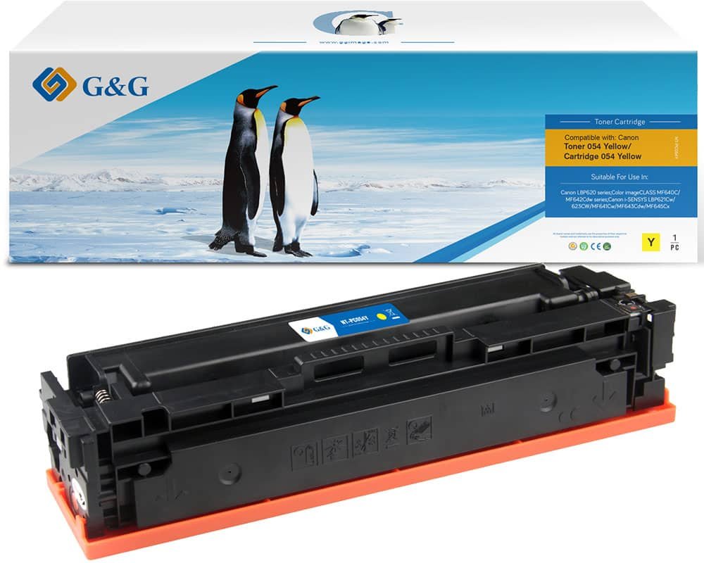 Kompatibel mit Canon Cartridge 054/ 3021c002 Toner Gelb [modell] - Marke: G&G