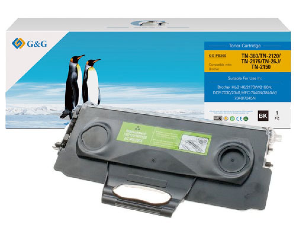 Kompatibel mit Brother TN-2120 XL-Toner Schwarz [modell] Marke: G&G