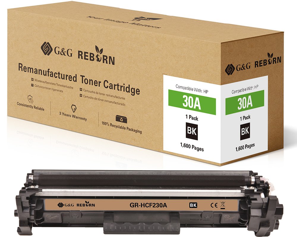 Kompatibel mit HP 30A / CF230A Toner -Mit Chip- [modell] - Marke: G&G Reborn