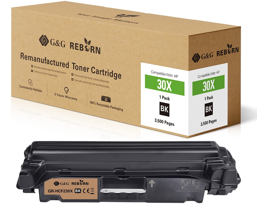 Kompatibel mit HP 30X / CF230X Toner -Mit Chip- [modell] - Marke: G&G Reborn