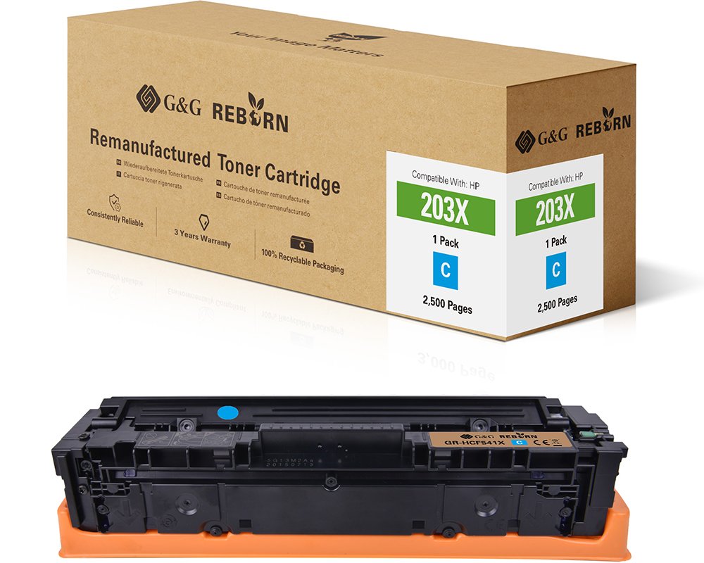 Kompatibel mit HP 203X / CF541X Toner Cyan [modell] - Marke: G&G Reborn