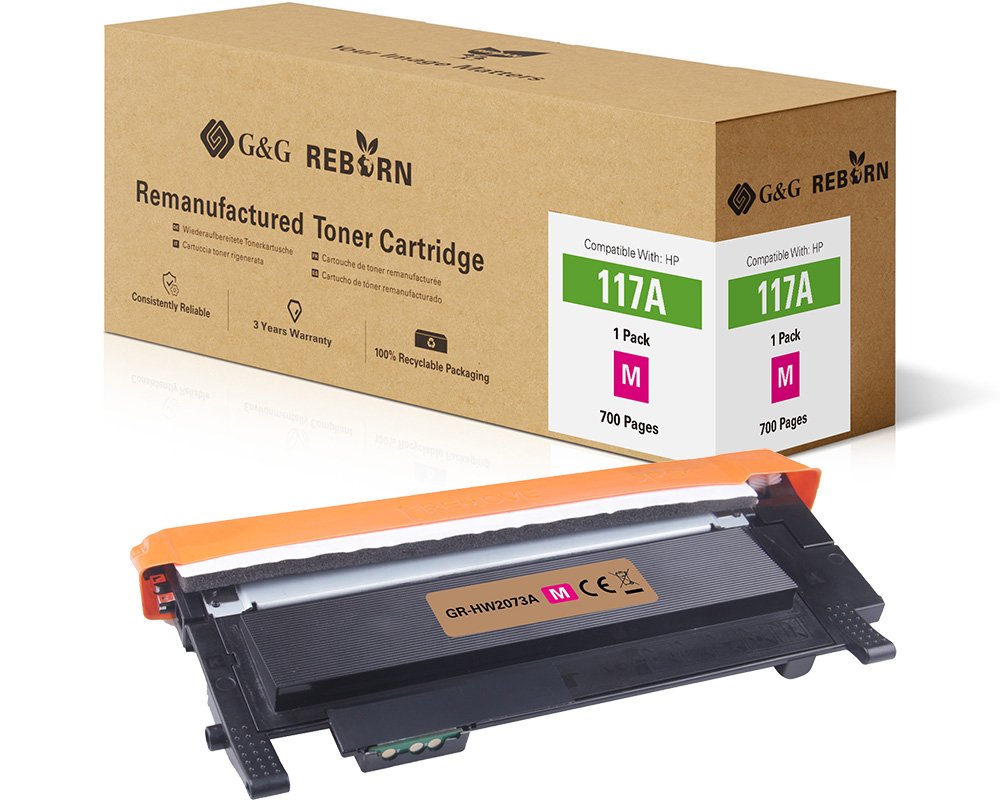 Kompatibel mit HP 117A / W2073A Toner Magenta [modell] - Marke: G&G Reborn
