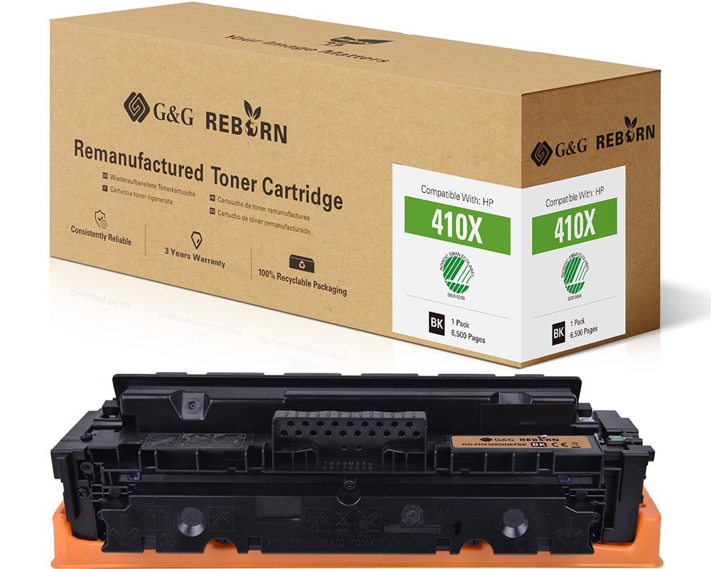Kompatibel mit HP 410X / CF410X Toner Schwarz [modell] - Marke: G&G Reborn