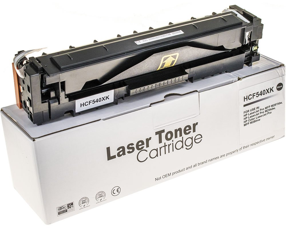 Kompatibel mit HP 203X / CF540X XL-Toner (3.200 Seiten) Schwarz [modell] von TONERDUMPING