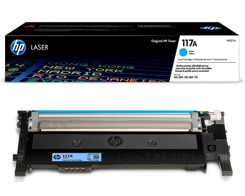 HP 117A Original-Toner [modell] W2071A (700 Seiten) Cyan